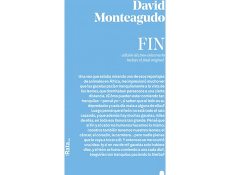 Livro Fin de David Monteagudo (Espanhol)