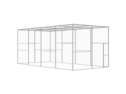 Vidaxl Jaula 6x3x2,5 M Aço Galvanizado