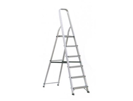 Escalera aluminio 6 peldaños hogar en131