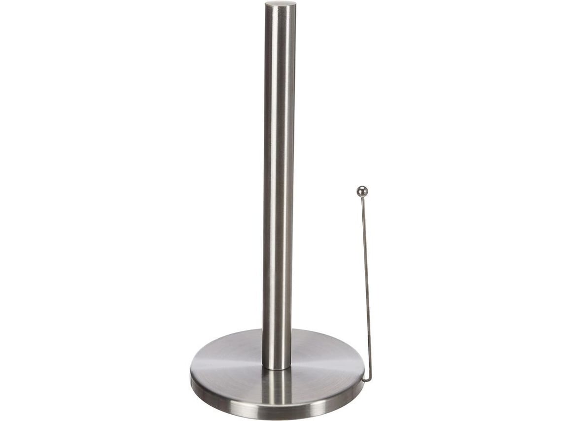 Suporte para papel toalha, suporte independente em aço inoxidável resistente a quebras, mede Ø15x32cm, acessório de cozinha ideal.