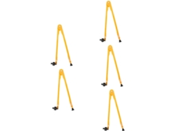 Conjunto De 5 Peças Grandes De Plástico Para Ensino De Geometria