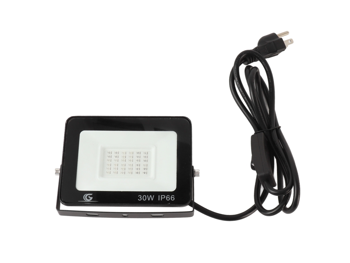 Refletor LED externo 2026 de 30 W com luz negra UV, plugue e interruptor para bares, clubes e pintura corporal com efeito fluorescente.