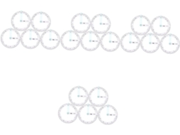 Conjunto De 4 Réguas Circulares Para Matemática E Geometria