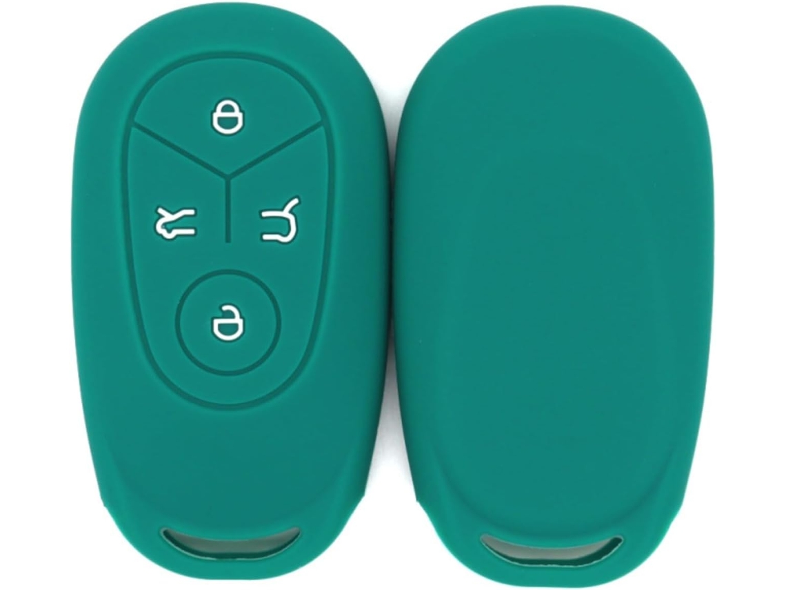 2 Capas De Silicone Para Chaves Compatíveis Com Geely Ex2 2025 2026-geome Ev 2026 2027-capa Protetora Verde