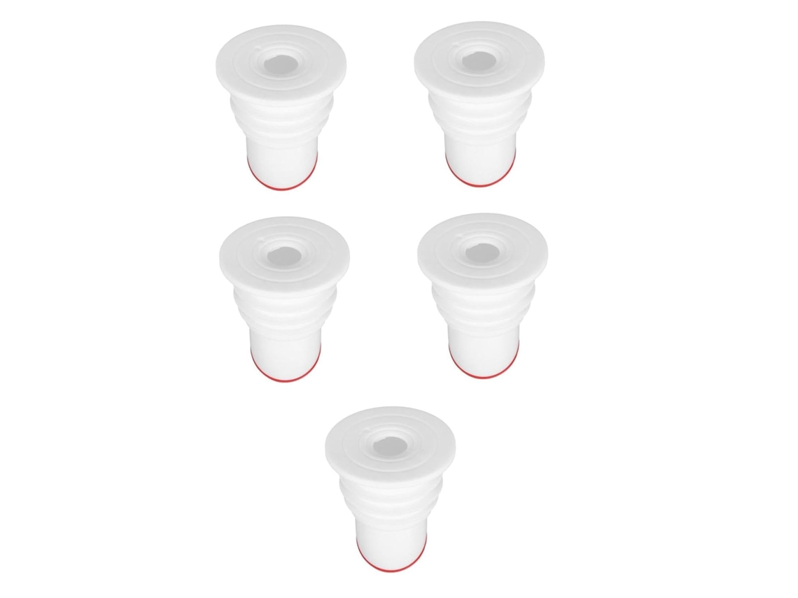 Conjunto De 5 Peças De Tampões De Ralo Anti-odor E Antirretorno Para Pias E Lavatórios.