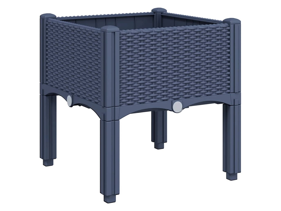 Garden Planter, Garden Planters Vidaxl Cinzeto Polipropileno (40 X 40 X 42 Cm)
