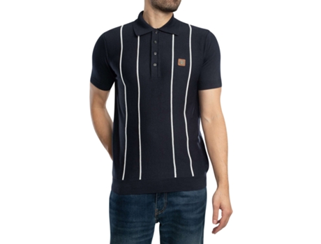 Polo De Homem Trojan Riscas Subidas Calibre Azul (3xl)