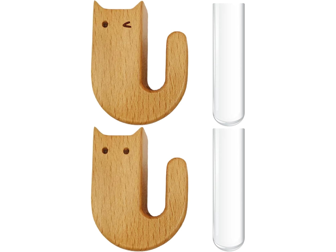 Ímã Decorativo E Fofo De Gato Em Tubo De Vidro |