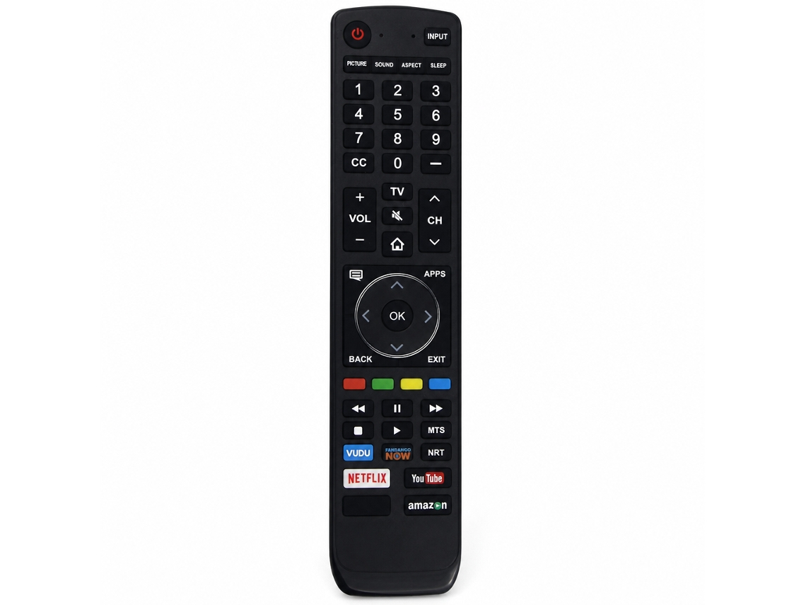 Comando À Distância Para Tv Compatível Com Hisense E Sharp, Modelo En3i39h, Sem Configuração_zhd