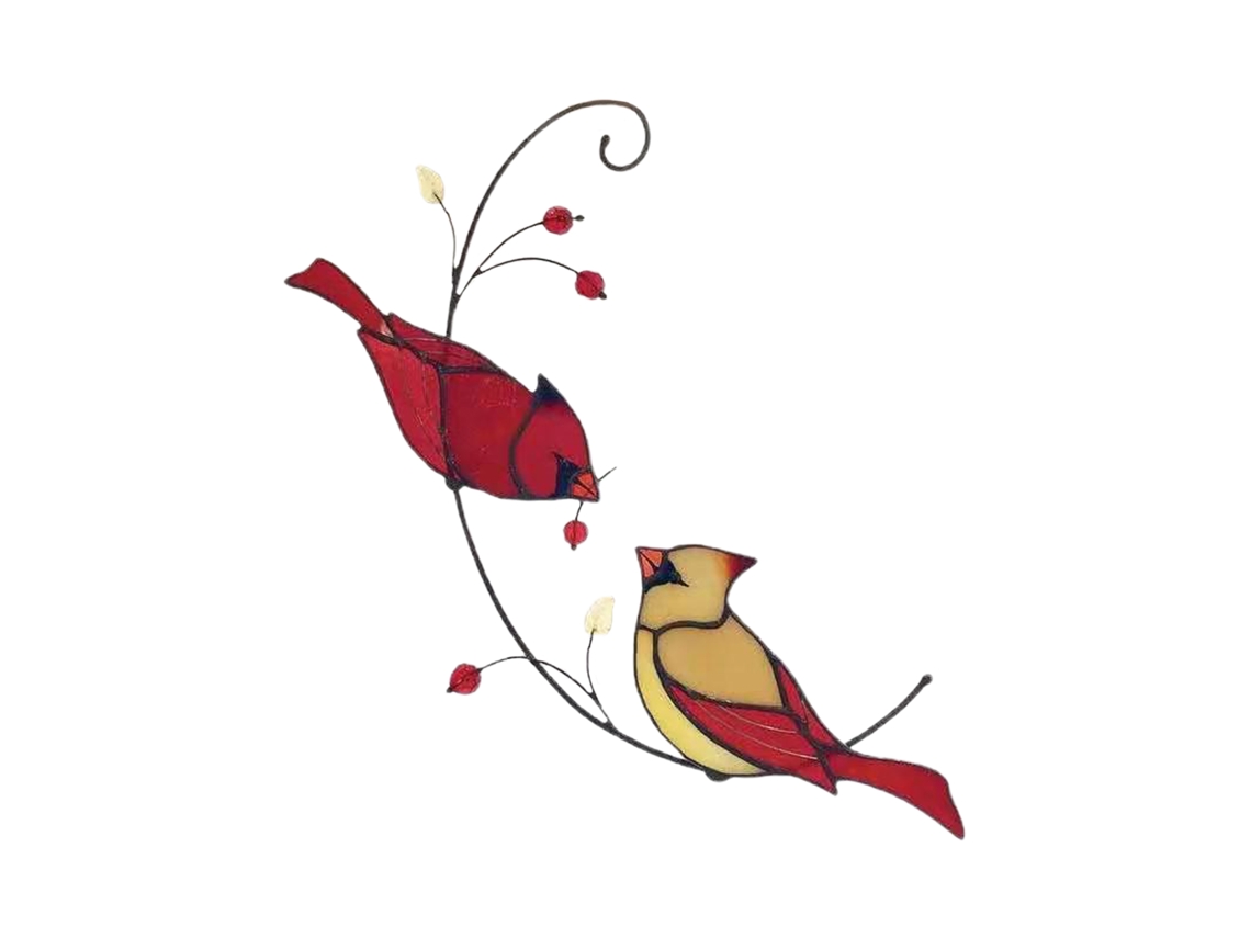 Laxiscreed Pintura Em Epóxi Com Pássaro Cardinal Para Decoração De Interior E Eventos