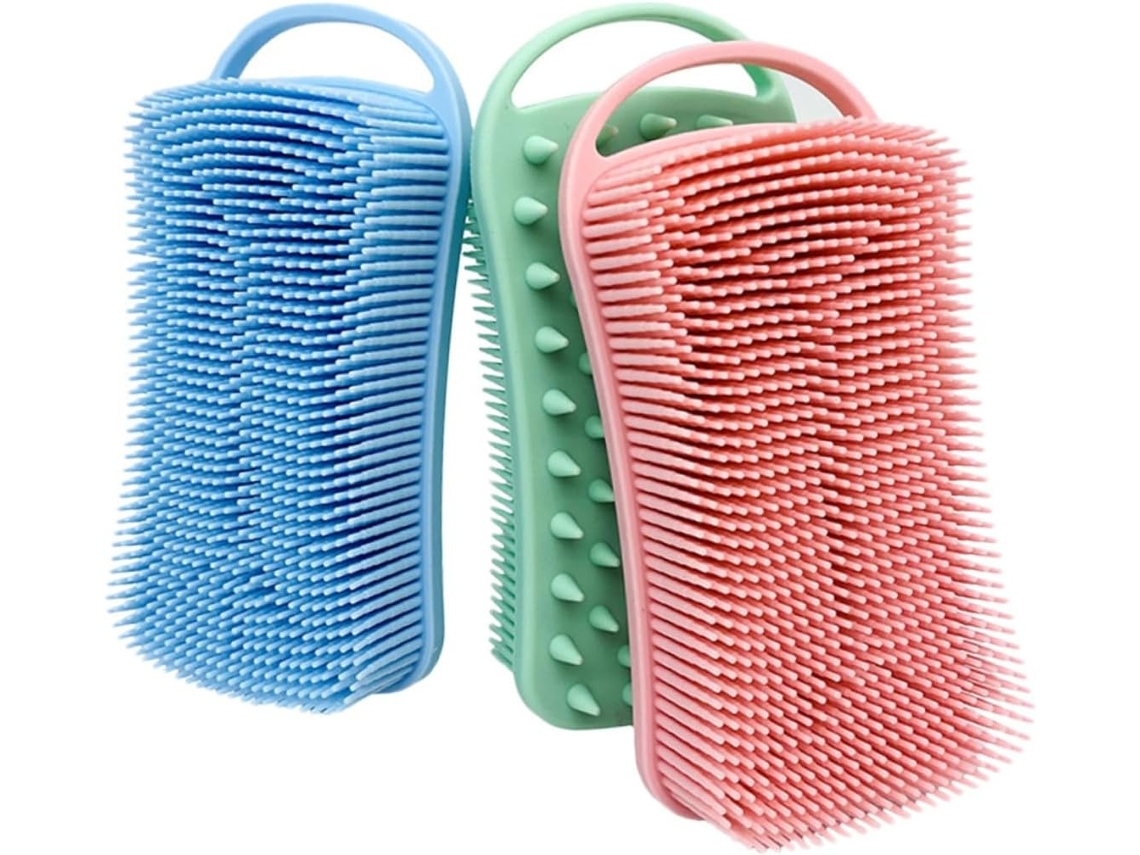 Lurelia Kit De 3 Buchas Vegetais De Banho De Cuidado Corporal, Dupla Face E Massagem Suave