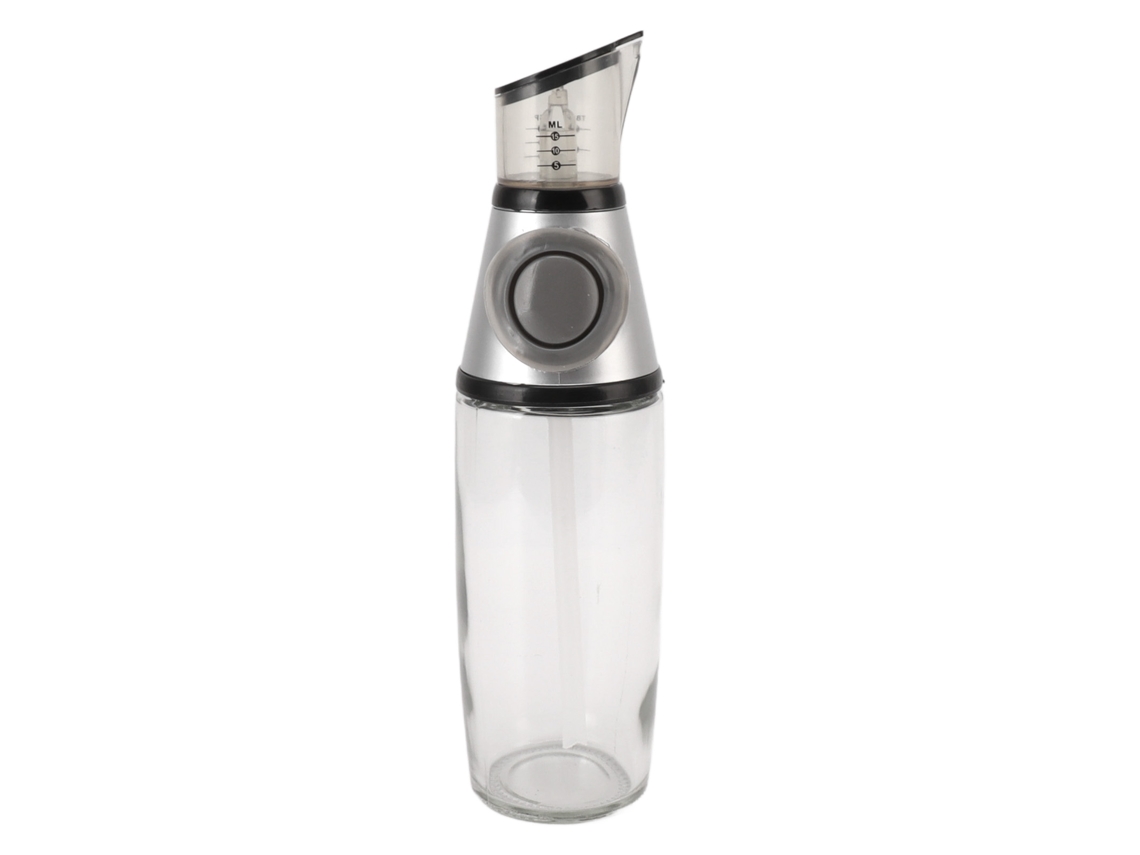 Eyf dispensador de Óleo 500ml Vidro Anti vazamento Silicone Acrílico Pressão Medição Cozinha Saudável