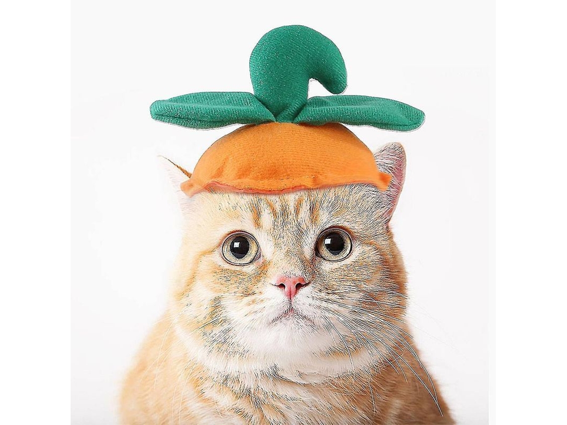 Gorro De Abóbora Para Mascotas Divertido Halloween Roupas Adoráveis Para Cães E Gatos Pequenos E Médios