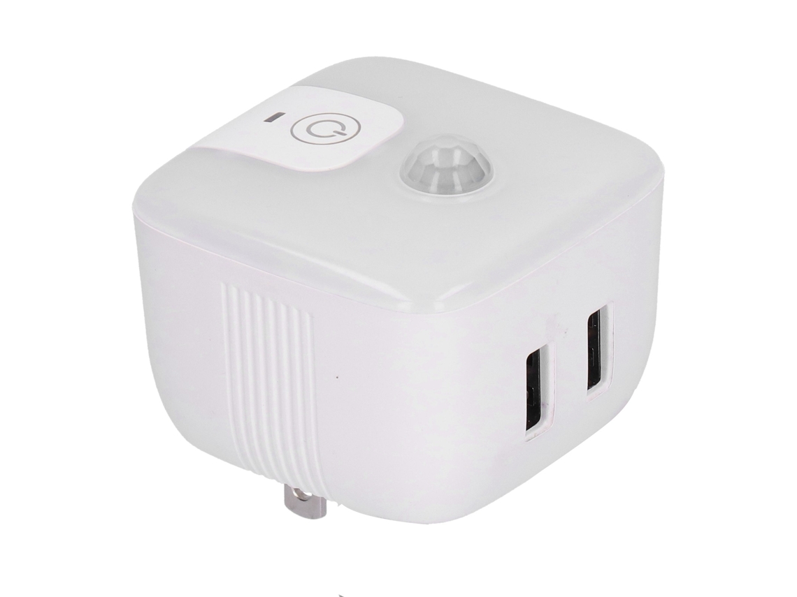 Rebe-lâmpada De Noite Com Sensor De Movimento E Portas Usb Duas 5v/2.4a Para Quarto, Corredor E Escadas