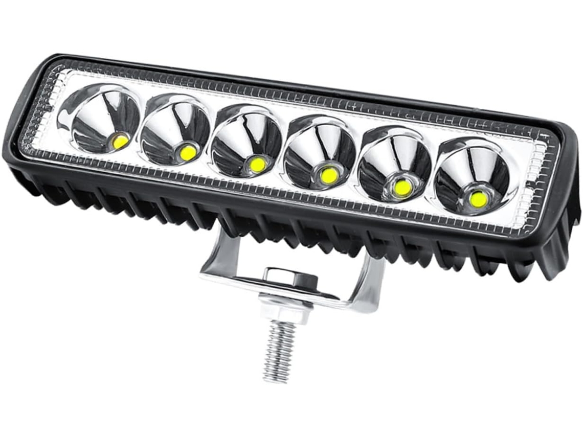 Refletor Led De 18w E 6 Polegadas Para Trabalho, À Prova D'água Ip67.