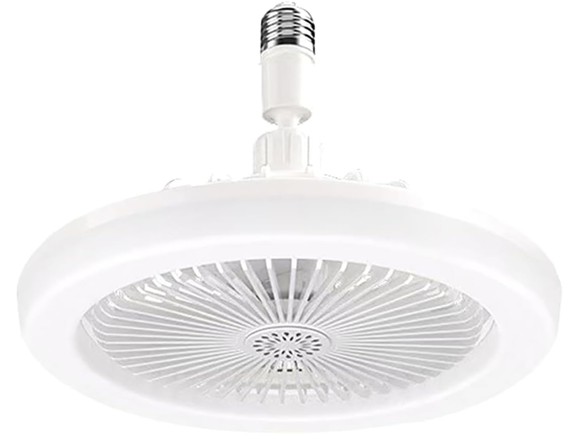Ventilador De Teto Giratório Com Conversor E27, Luminária Para Quarto