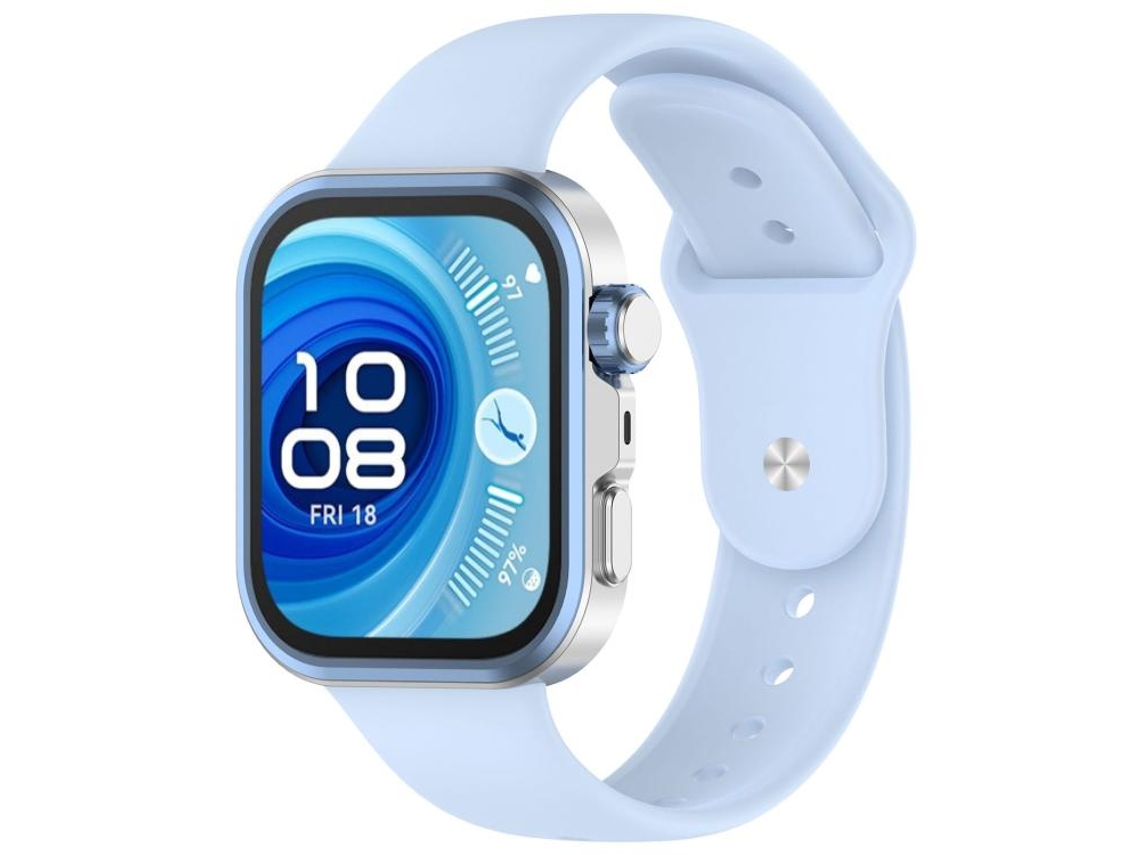 Bracelete para Huawei Watch Fit 4 4 Pro 3 XIAOMOYU silicone azul acinzentado com fivela de pino
