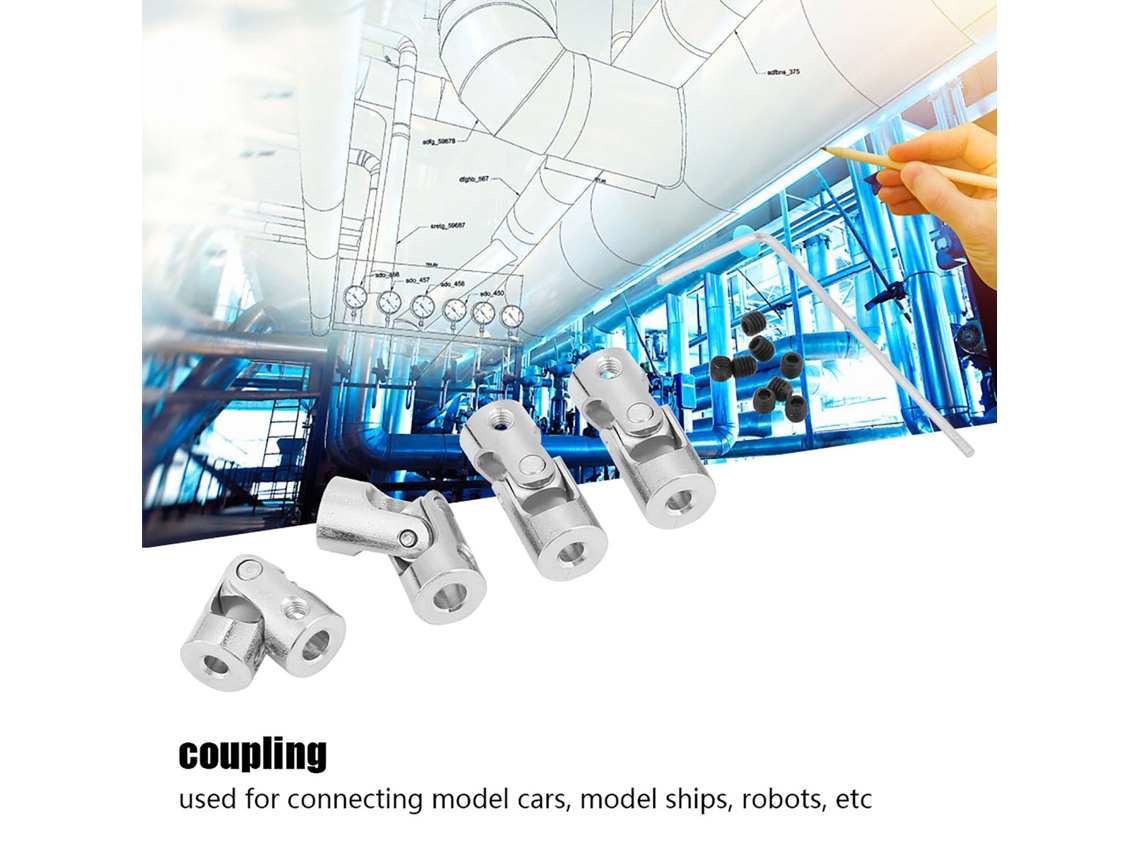 Conector De Motor Acoplamento Universal 4pcs 23mm Od 9mm