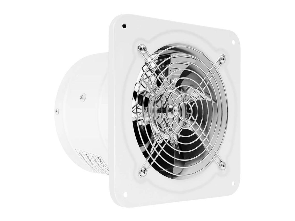 Ventilador De Exaustão, Montado Na Parede, Alta Velocidade De Fluxo De Ar, Branco, 220 V, Ue