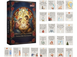 Calendário De Natal Com Pingente De Contagem Regressiva Para O, Versículo Da Natividade, Lembrança, De