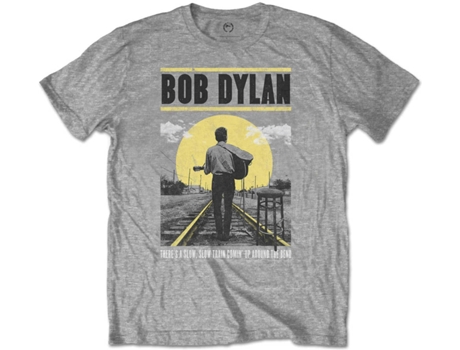 T-Shirt BOB DYLAN Slow Train Cinzenta M