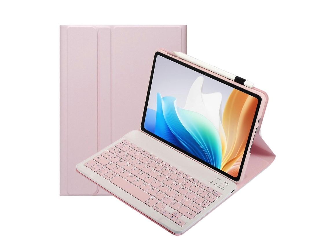 Capa De Couro Com Teclado Bluetooth Destacável Ultrafina Em Tpu Op14 Para Oneplus Pad Go / Oppo Pad Air2 / Neo