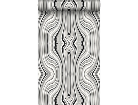 Papel De Parede Linhas Gráficas Pretoebranco 53 Cm X 10,05 M Origin Wallcoverings