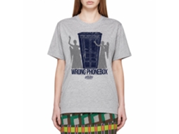 Rockinstone Bill And Ted Wrong Phonebox Heather Gray Adult T-shirt Size:xl