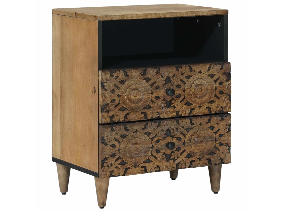 Vidaxl Gabinete De Cama Castanho 50 X 33 X 60 Cm