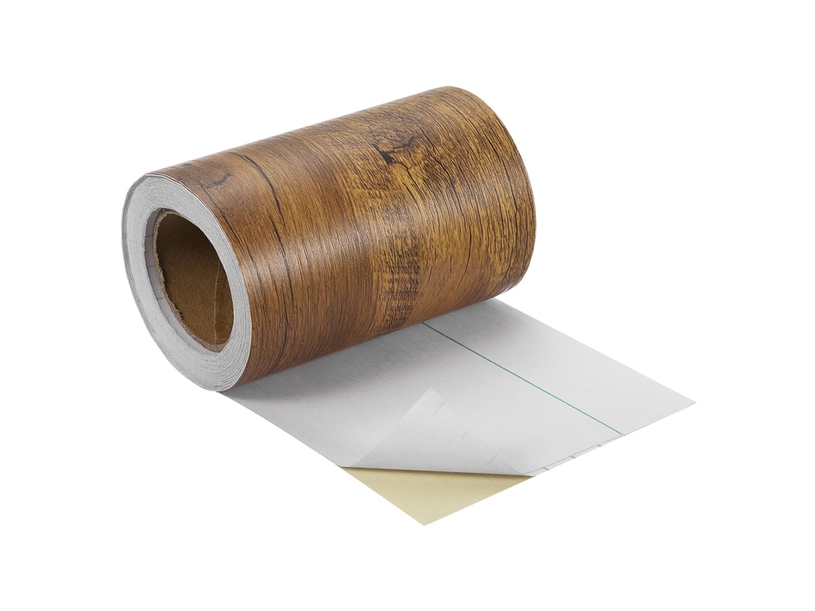 Fita Adesiva com Textura de Madeira, 10 Cm X 10 M, Fita Autoadesiva para Reparo de Rodapés, Portas, CHABERLU