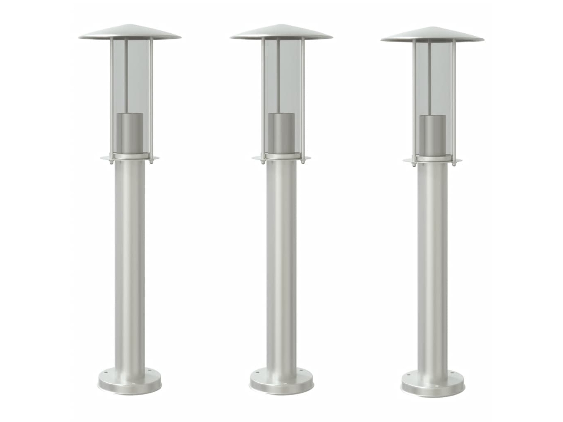 Outdoor Floor Lamp, Outdoor Floor Lamps Vidaxl Prateado Aço Inoxidável (60 Cm)