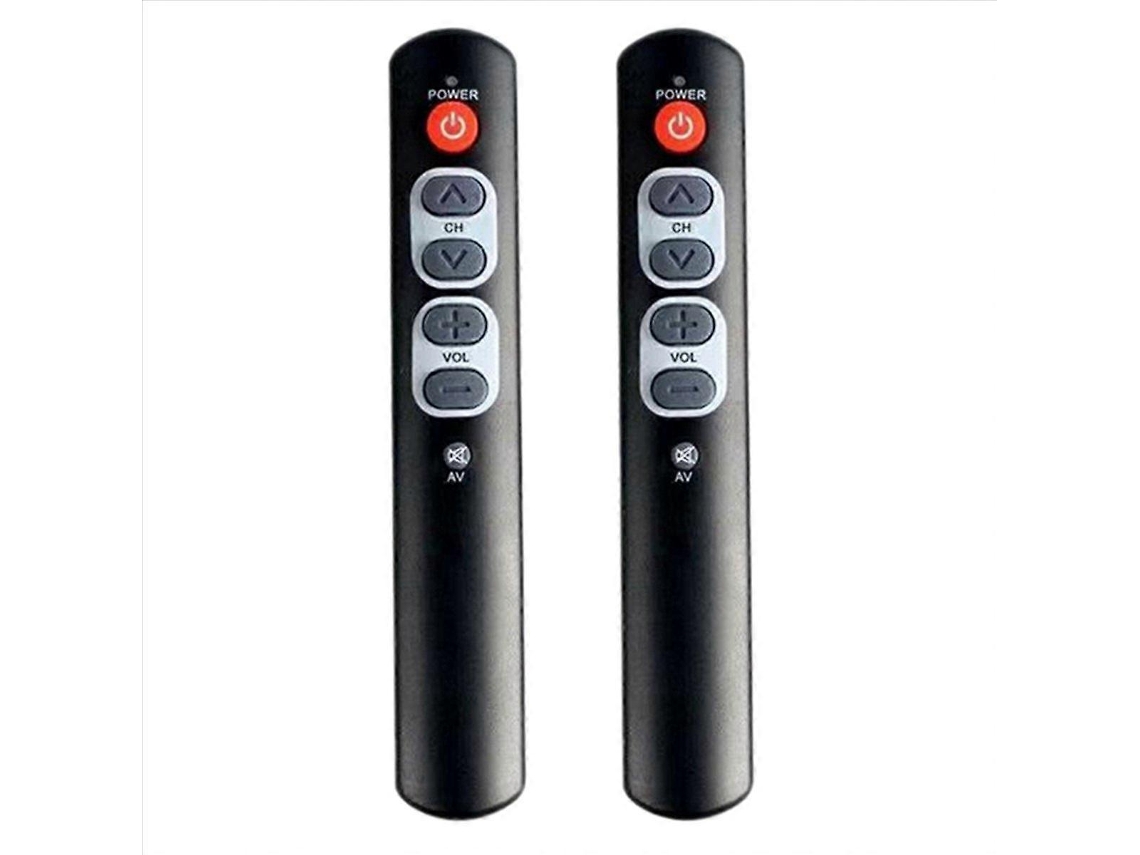 Controle Remoto Inteligente Com Aprendizagem E 6 Botões Grandes Para Tv, Decodificador E Dvd
