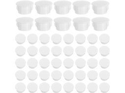 Anneome 100 Peças De Tampas Parafuso Redondas Plástico, Cores Sortidas, Para Armários De Cozinha, Capas De Parafuso