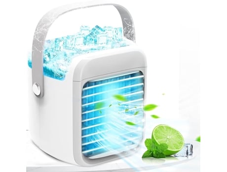 Ar Condicionado Portátil Pequeno Ventilador De Resfriamento De Água Mini Refrigerador Fitags (cinza)