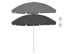 Guarda Sol | Para Sol | Toldo De Vela De Praia 300 Cm Antracite Wsd526018 Lovely Home