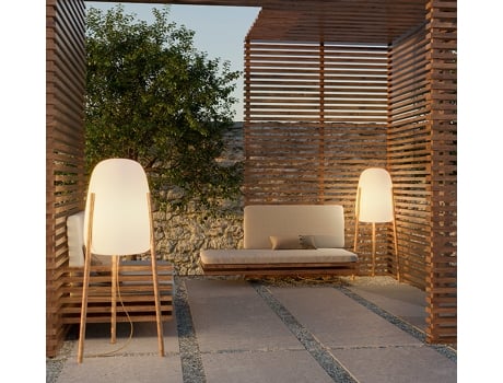 Candeeiro de Pé Exterior LUMRCK145INOUTNW (145 cm - Branco)