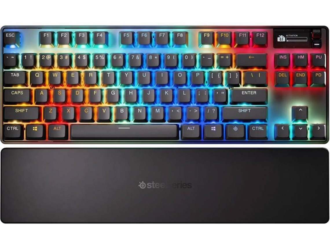 Teclado STEELSERIES Apex Pro TKL Gen 3 (Outlet Caixa Aberta - Wireless - Mecânico - Inglês - RGB - Preto)