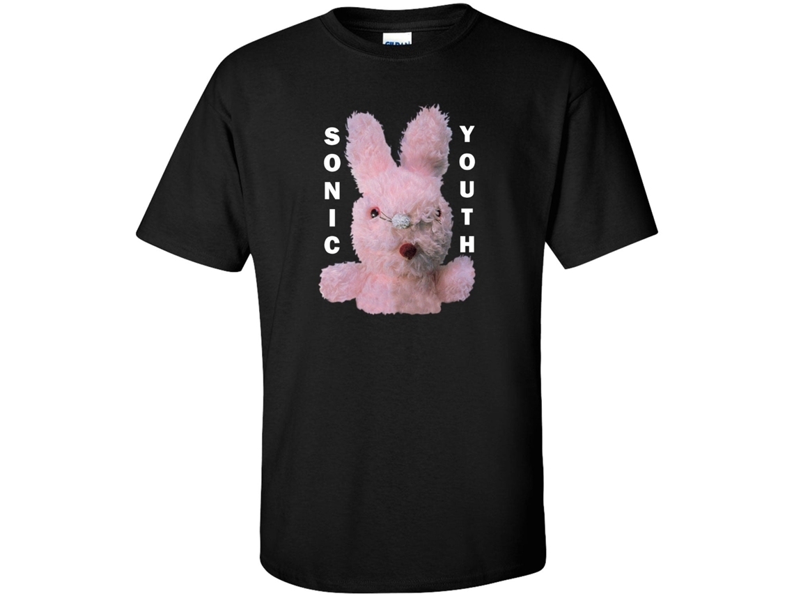 Sonic Youth Dirty Bunny Black T shirt ROCKINSTONE Unisex Adults Best Sellers Size:m