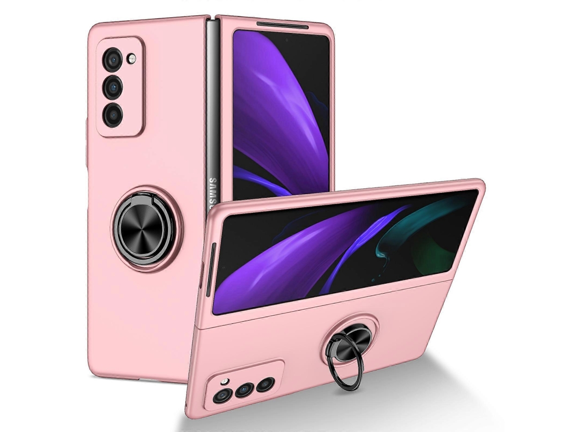 Capa De Celular Com Suporte De Anel Tipo Armadura Para Samsung Galaxy Z Fold2 5g
