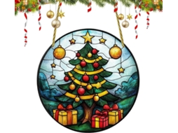Artesanato de Natal para Enfeitar a Janela Decoração em Acrílico 2d, Pingente Decorativo para Janela para Sala de CHABERLU
