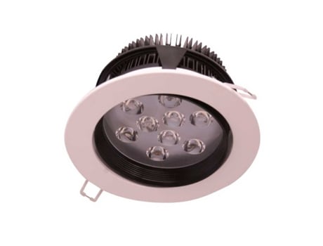 Foco LED Redondo Encastrável Ajustável 9W 700lm Ø13cm Eilen
