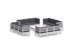 Garden Lounge Set, Garden Lounge Sets Vidaxl Branco Madeira De Pinho (n/a)