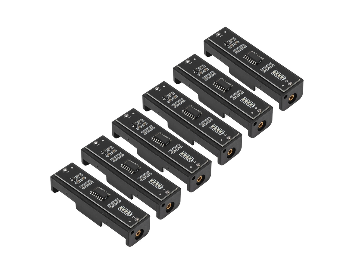 Testador De Bateria 6 Peças Com 4 Luzes Indicadoras Portátil Preciso Para Aa Aaa