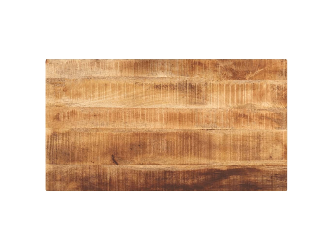 Vidaxl Tampo De Mesa Retangular 110x50x3,8 Cm Mangueira Áspera Maciça