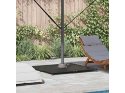 Vidaxl Base Para Chapéu De Sol 52 Kg Preto Aço Quadrado Ajustável