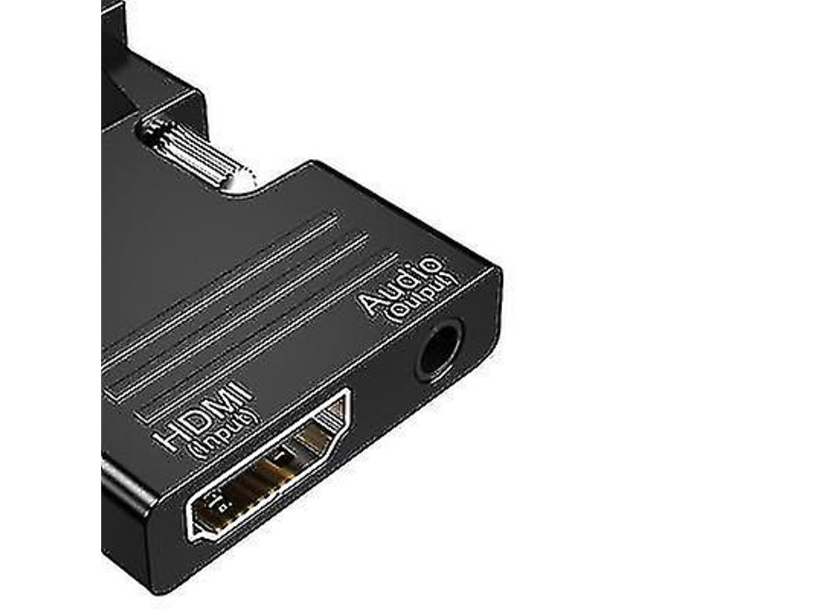 Cabo HDMI para VGA com saída de áudio, conversor HDMI Slowmoose