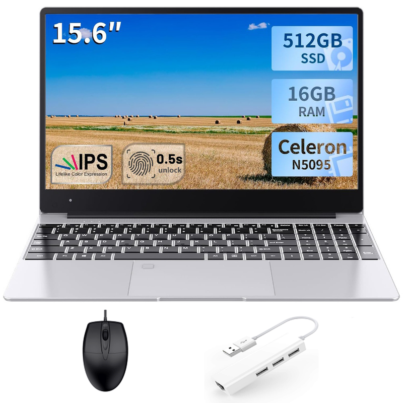 Computadores Notebook Acmine (15.6 Procesador Intel Celeron N5095 Quad Core Ram 16 Gb 512 Gb Ssd )