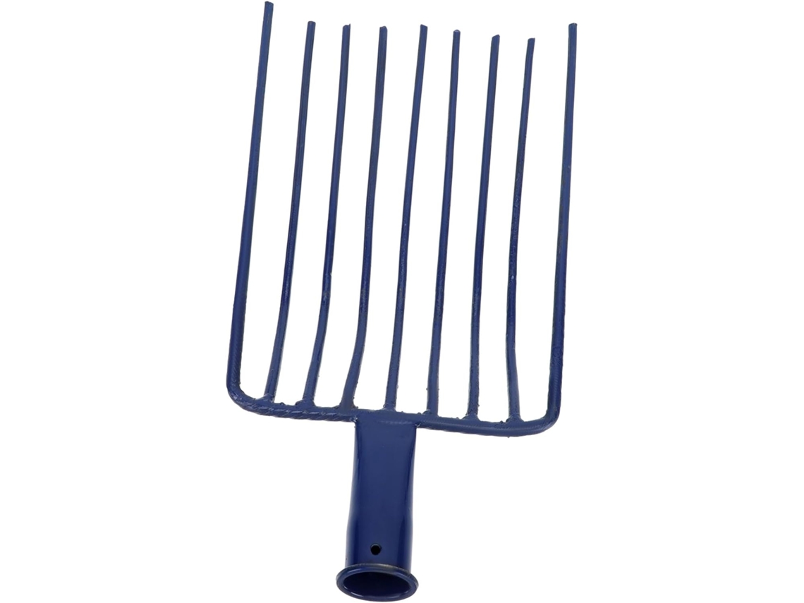 Pá de Carvão de Aço com 9 Dentes, Sem Cabo, Multifuncional para Jardim, Pátio, Gramado e como Ancinho. SFUSHOS