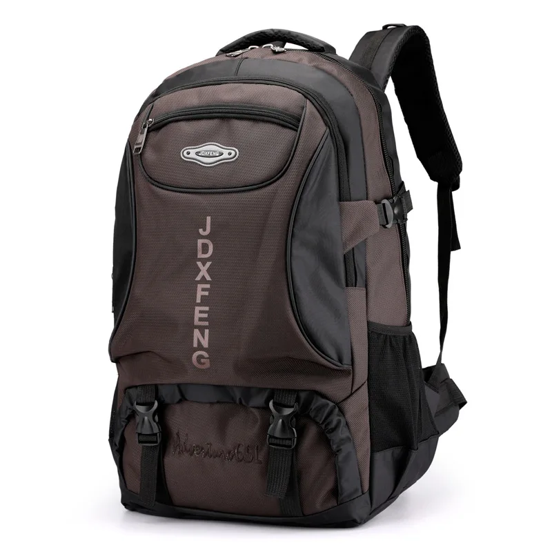 Mochila Impermeável De 60 Litros Para Caminhadas, Esportes, Escola, Escalada, Camping, Trekking E Viagens, Unissex, Marrom