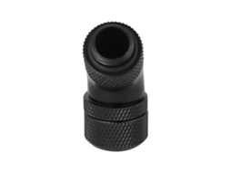 Adaptador De Resfriamento Por Água Com Rosca G1/4 E Cotovelo Rotativo De 45° Para Tubo Rígido De 9.5x12.7 Preto